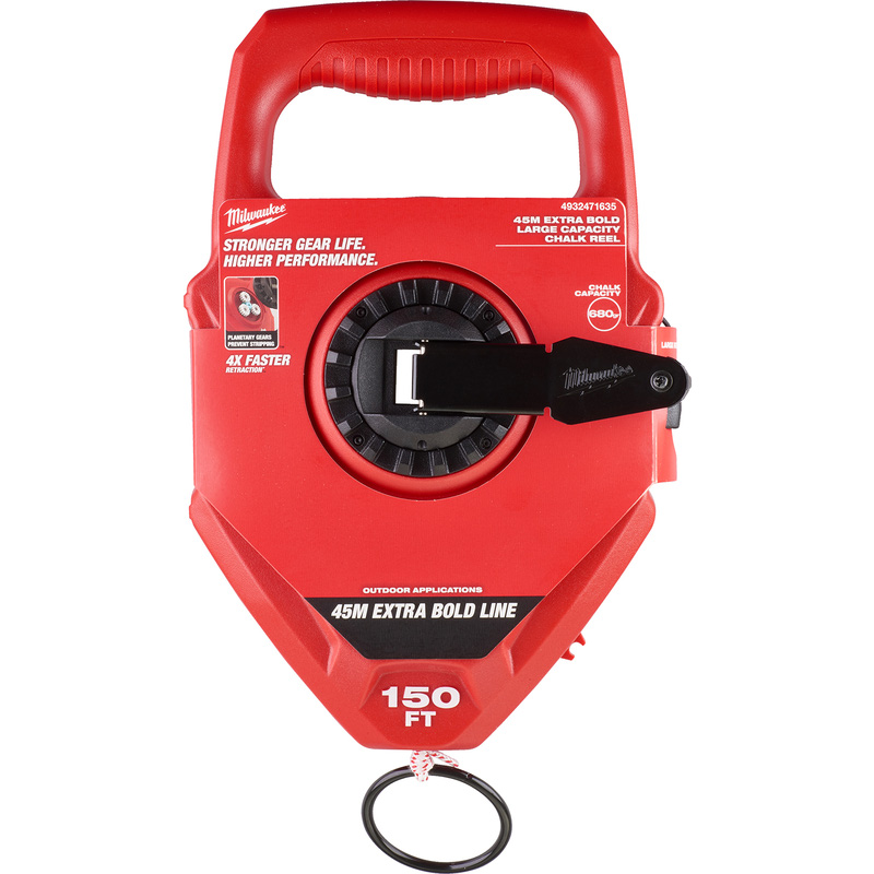 Milwaukee Large Capacity Chalk Reel 45m