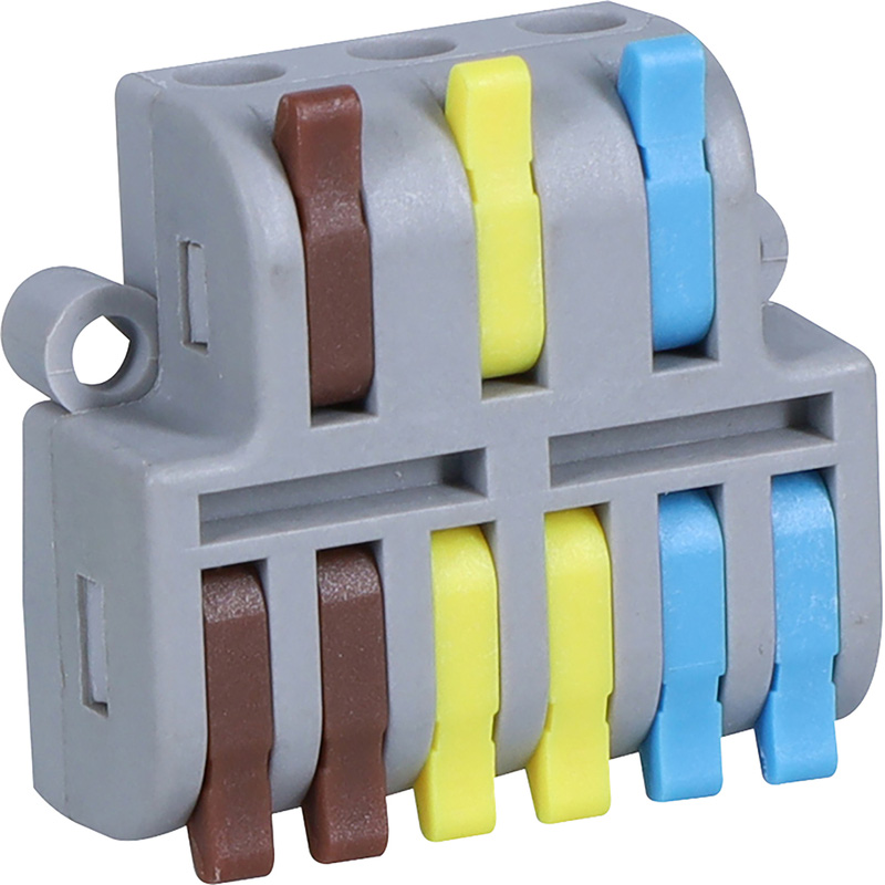 Spring Lever Connectors 32a 3 In 6 Out