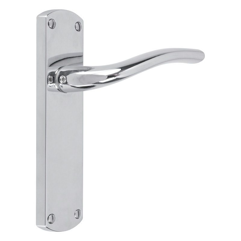 Serozzetta Cuatro Door Handles Latch Polished Chrome
