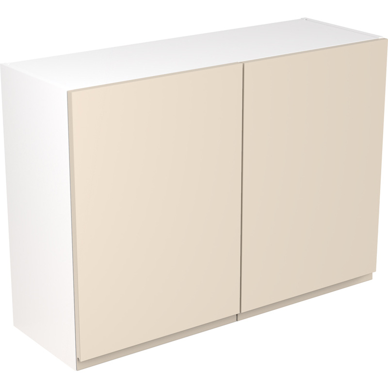 Kitchen Kit Flatpack J-Pull Kitchen Cabinet Wall Unit Ultra Matt Cashmere 1000mm