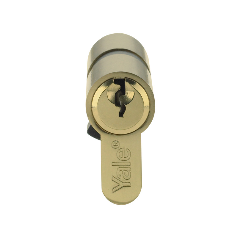 Yale 6 Pin Euro Double Cylinder 30-10-30mm Brass