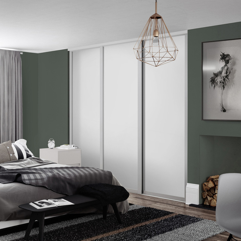 Spacepro Shaker 3 Door Sliding Wardrobe Kit Dove Grey 2136 x 2260mm