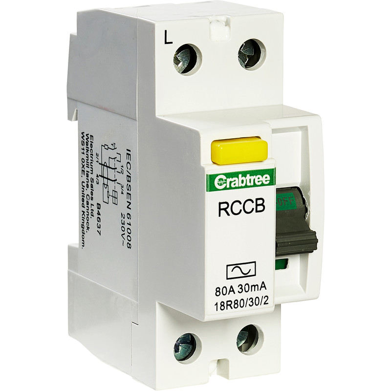 Crabtree Loadstar Incomer Device 80A 30mA RCD