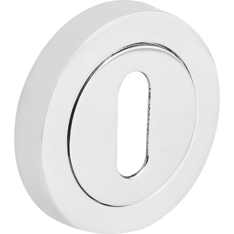 Lock Escutcheon Polished Chrome