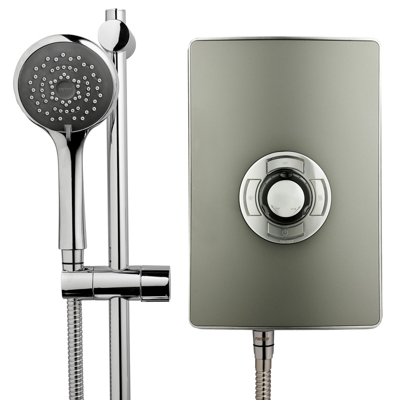 Triton Collection Electric Shower Gun Metal 9.5kW