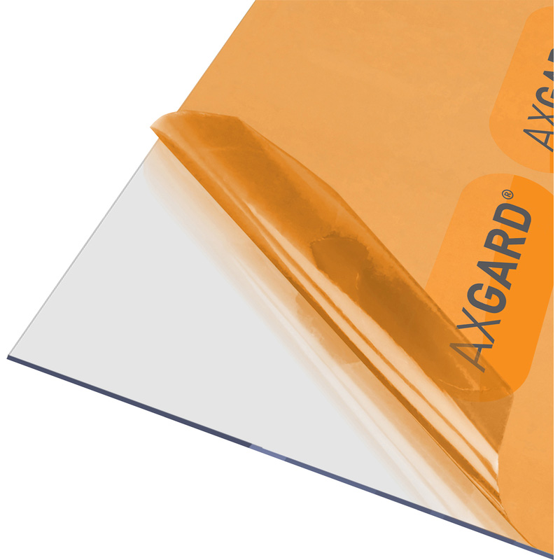 Axgard Polycarbonate Clear Impact Resisting Glazing Sheet 2mm 1000 x 3050mm