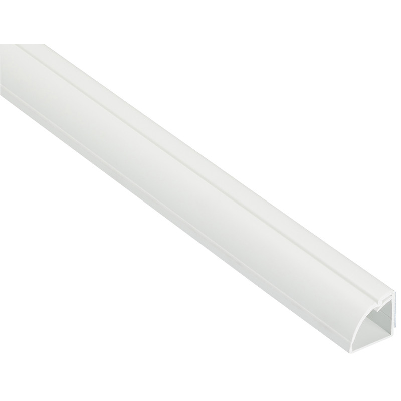 D-Line 1/4 Round Cable Trunking 3m 22 x 22mm