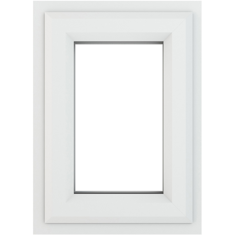 Crystal Casement uPVC Window Top Opening 820mm x 820mm Clear Double Glazing White