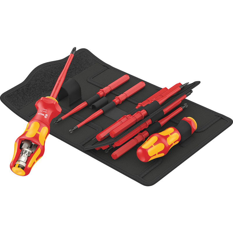 Wera Kompakt Turbo VDE Interchangeable Blade Screwdriver Set 16 Piece