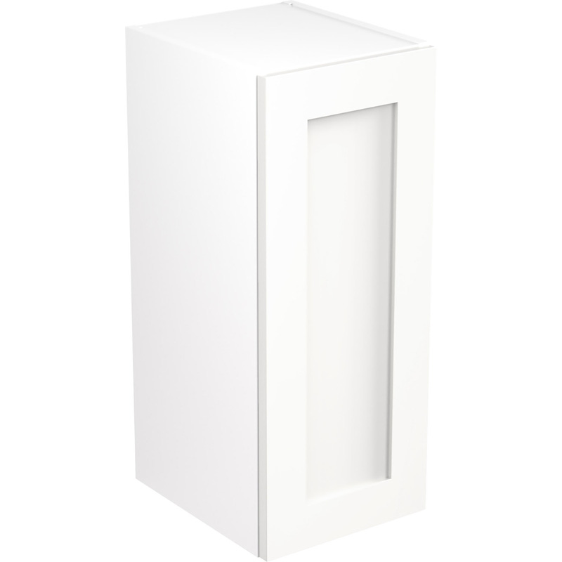 Kitchen Kit Flatpack Shaker Kitchen Cabinet Wall Unit Ultra Matt White 300mm