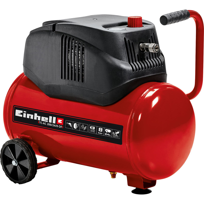 Einhell 24L 1.6hp Oil Free Air Compressor 230V