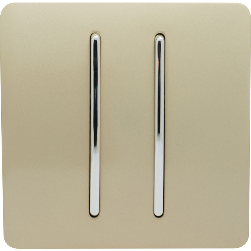 Trendiswitch Gold 2 Gang 2 Way 10 Amp Switch 2 Gang 2 Way