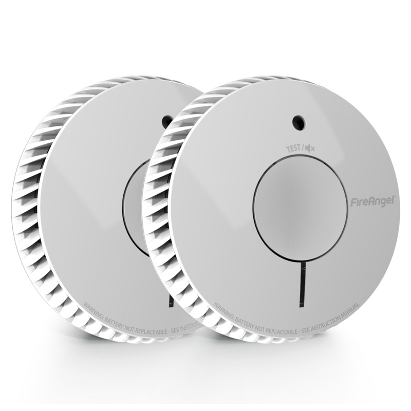 FireAngel 10 Year Battery Smoke Alarm FA6620-R Twin Pack