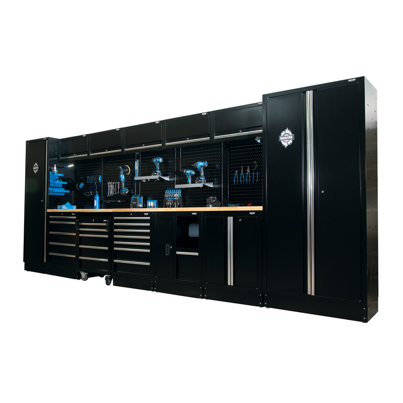 Draper BUNKER® Modular Storage Combo 25 PC with Hardwood Worktop