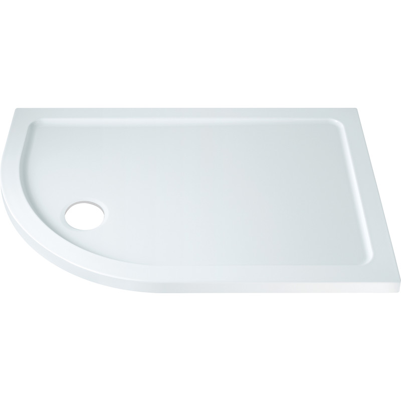Resinlite Low Profile Quadrant Shower Tray Left Hand Offset 1200 x 800mm