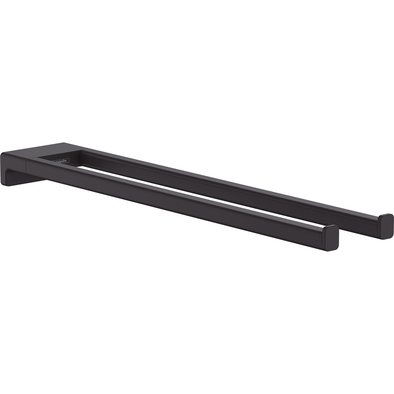 Hansgrohe AddStoris Twin Hand Towel Holder Matt Black