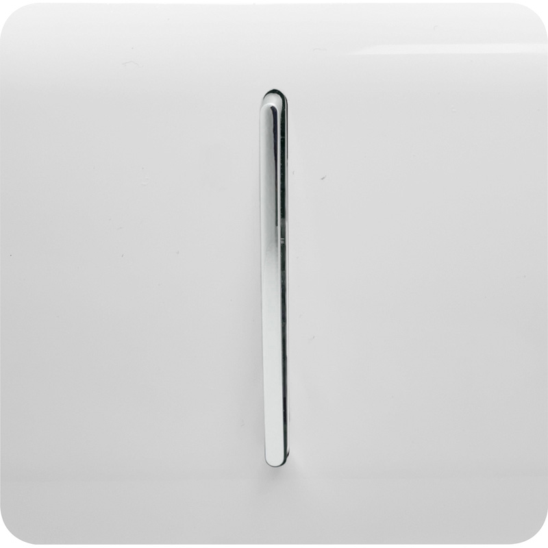 Trendiswitch White Auto retractive Switch 1 Gang