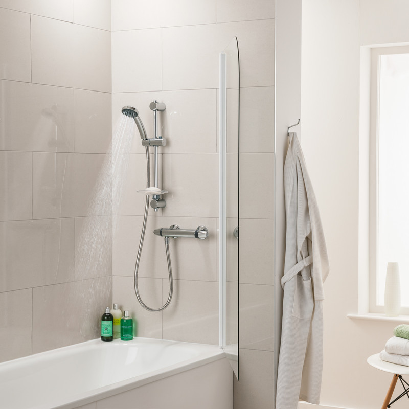 Triton Naro Thermostatic Bar Mixer Shower Chrome