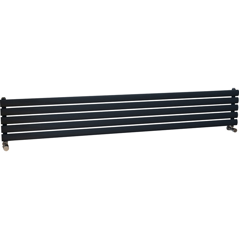 Ximax Bristol Single Horizontal Designer Radiator 294 x 1800mm 2017Btu Anthracite