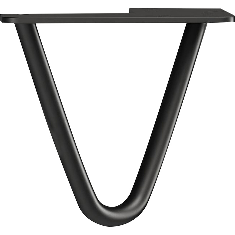 Rothley 2-Pin Hairpin Leg 100mm Matt Black