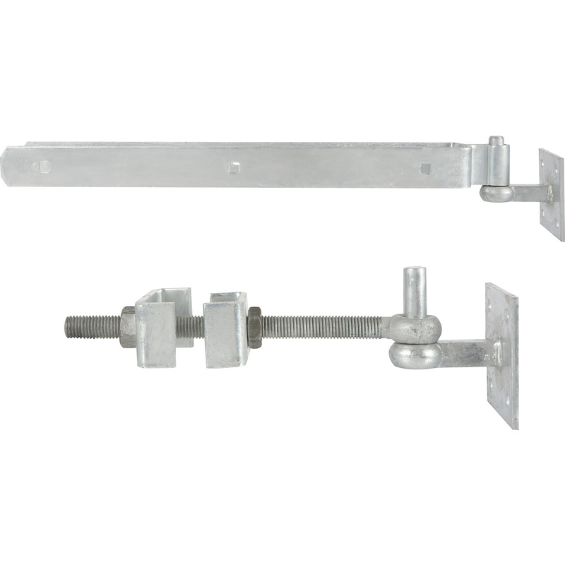 GateMate Field Gate Adjustable Hinge Set 600mm Galvanised