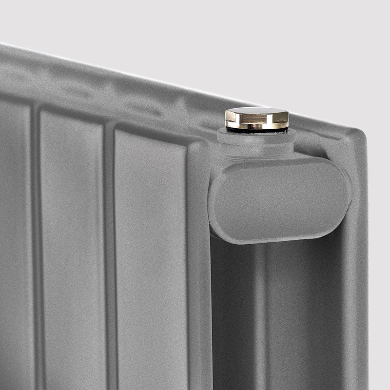 Tesni Eve Double Panel Designer Radiator Silver 1800 x 578mm