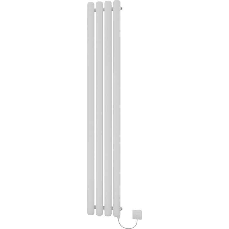 Ximax Devon Round Electric Designer Radiator 1800 x 285mm 3072Btu White