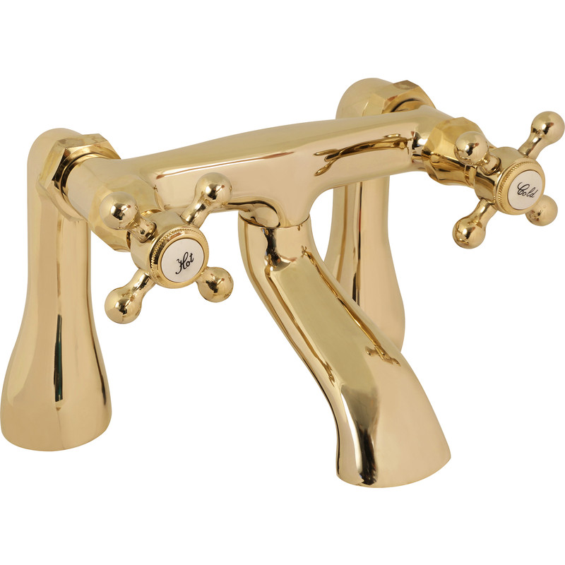 Deva Tudor Taps Bath Filler Gold