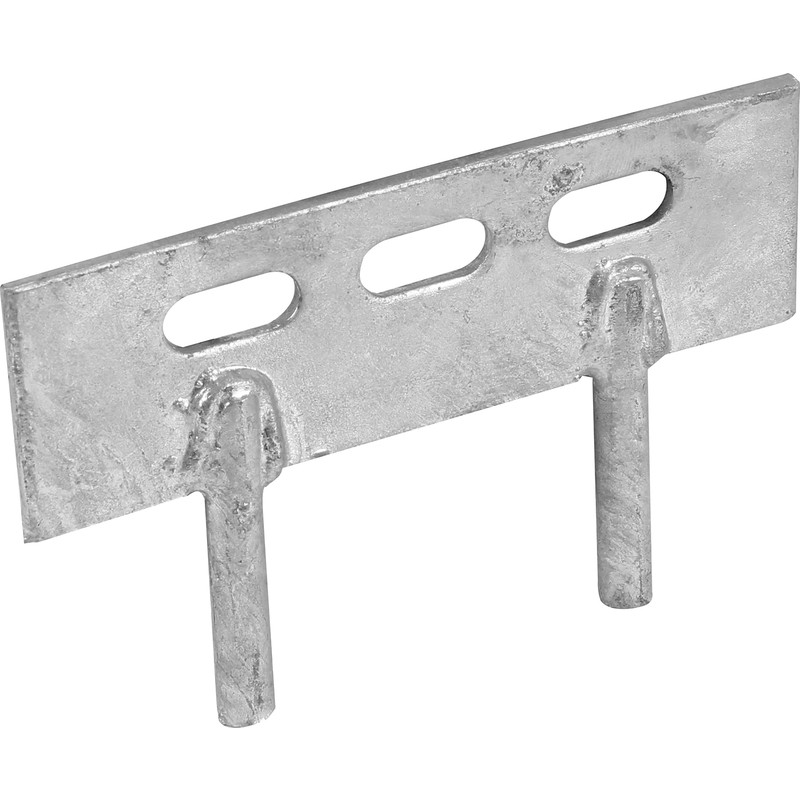 Galvanised 2 Pin Gravel Board Cleat 50 x 150mm