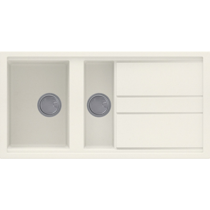 Reginox Best Reversible Composite Kitchen Sink & Drainer 1.5 Bowl Cream