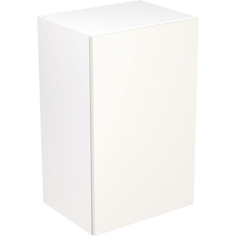 Kitchen Kit Ready Made Value Slab Kitchen Cabinet Wall Unit Standard Matt White 450mm