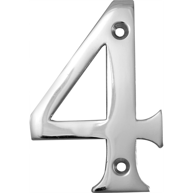 Chrome Numeral 75mm 4