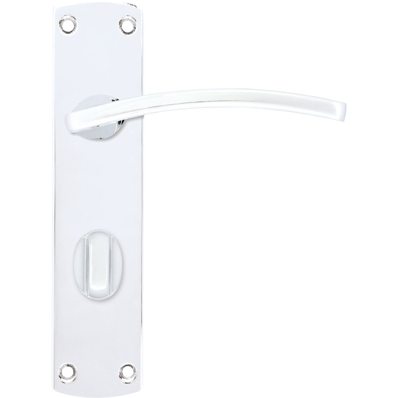 Stanza Toledo Door Handles Polished Bathroom