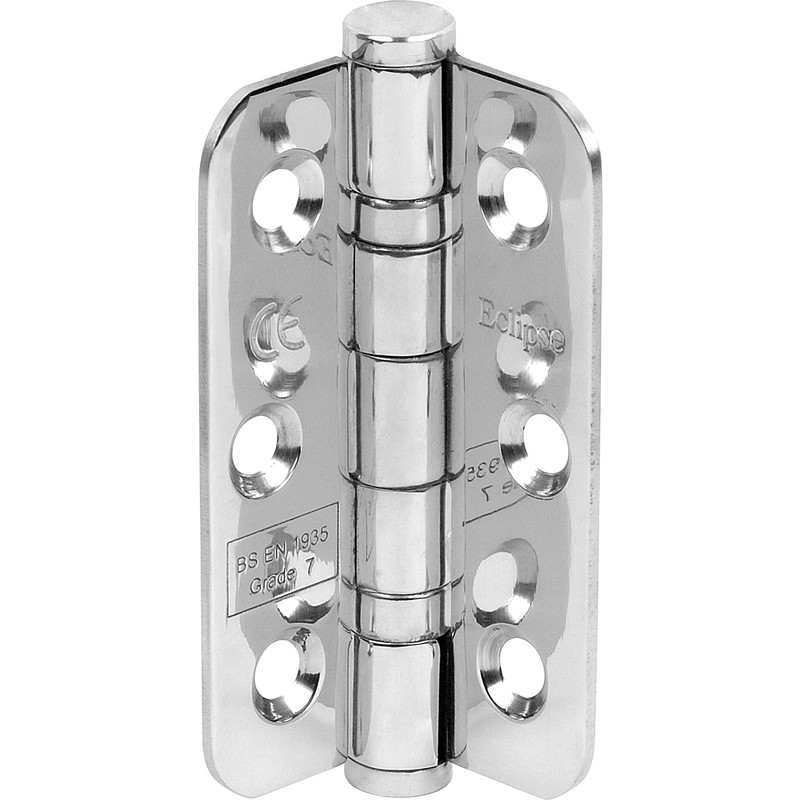 Grade 7 Ball Bearing Radius Hinge Polished Chrome