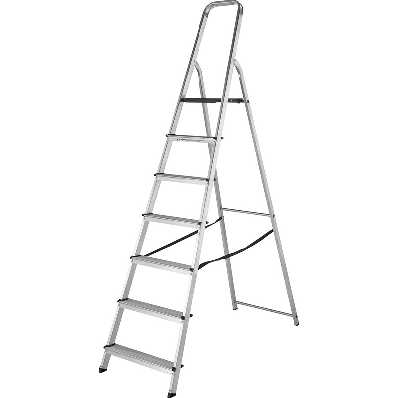Werner High Handrail Stepladder 7 Tread