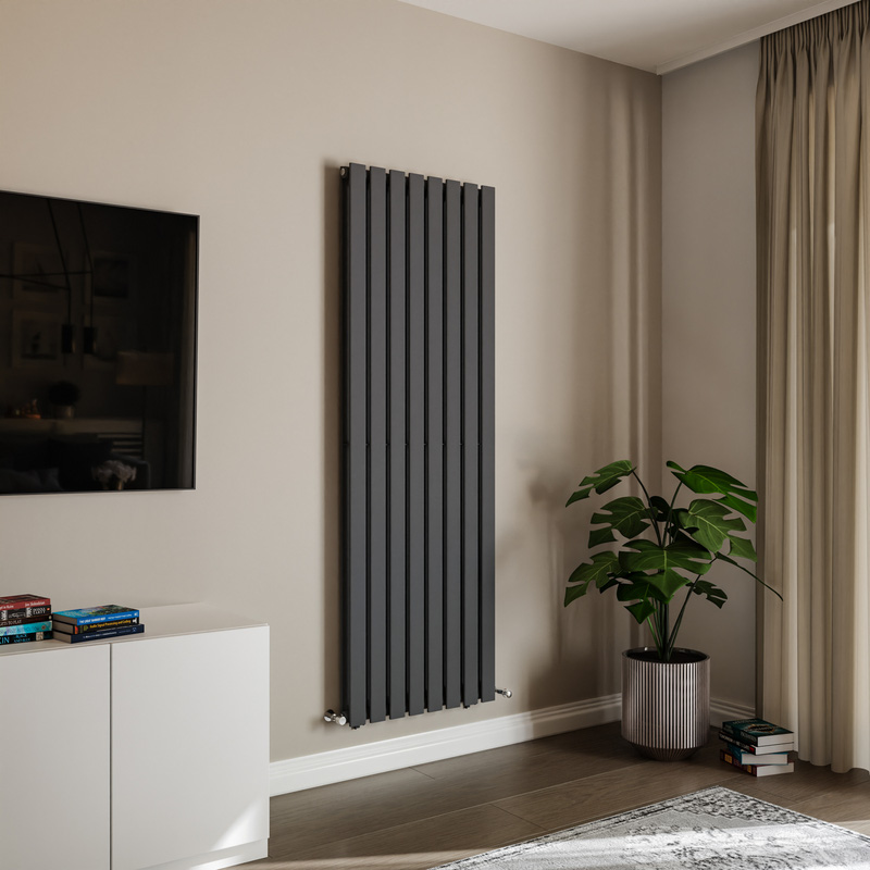 Azur Emilia Duplex Designer Panel Radiator 1800 x 600mm 6178Btu Anthracite
