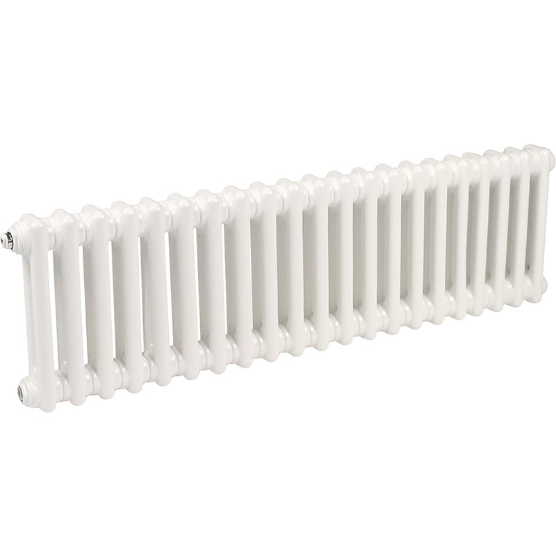 Arlberg 2 Column Horizontal Radiator 300 x 992mm 1701Btu White