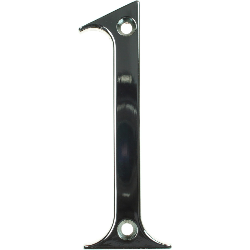 Fab & Fix Hardex Door Numeral Polished Chrome 1