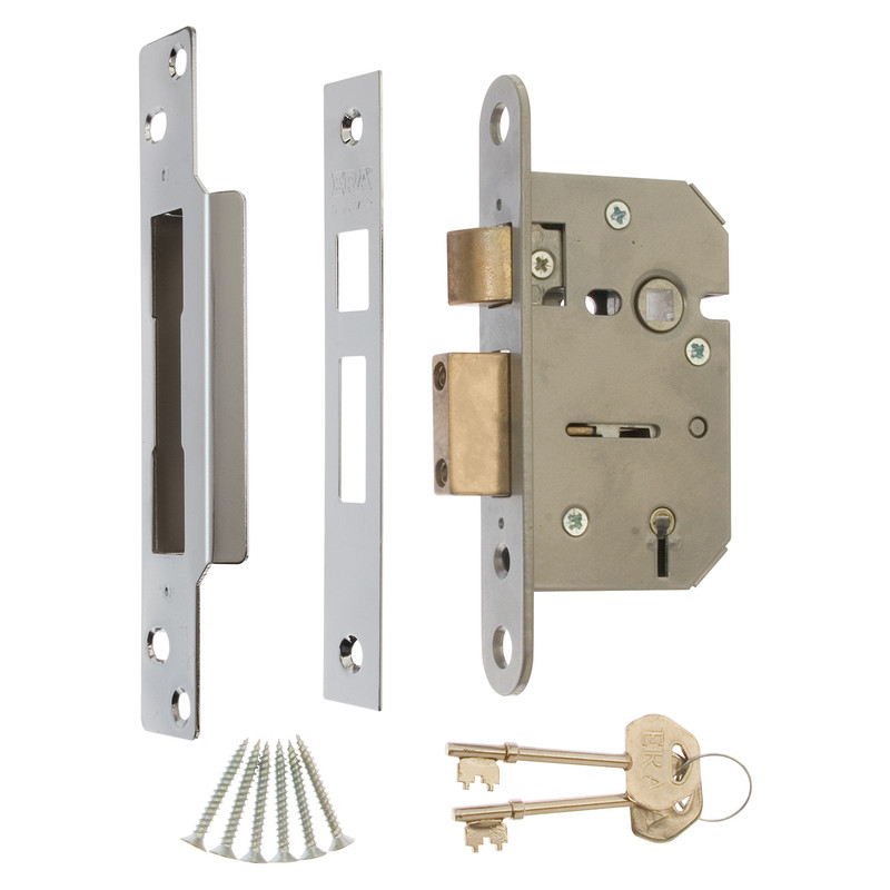 Viscount 5 Lever Mortice Sashlock 76mm Chrome