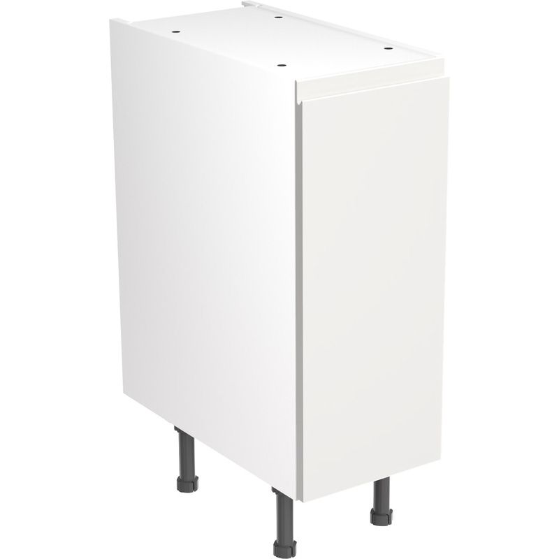 Kitchen Kit Flatpack J-Pull Kitchen Cabinet Base Unit Ultra Matt White 300mm