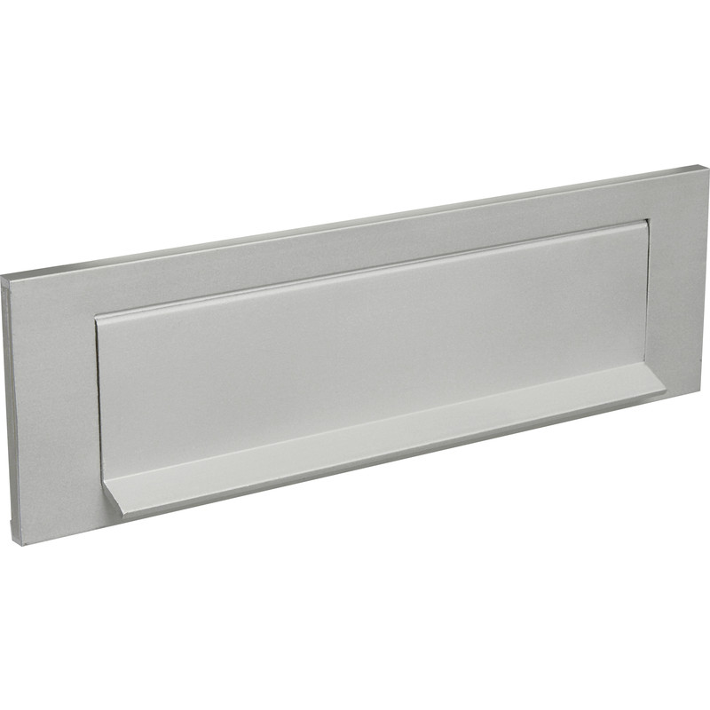 Letter Plate Aluminium Satin