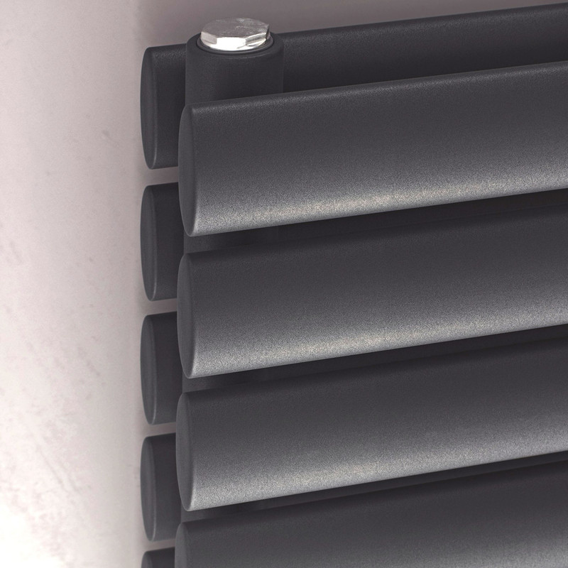 Ximax Bristol Double Horizontal Designer Radiator 584 x 1000mm 3259Btu Anthracite