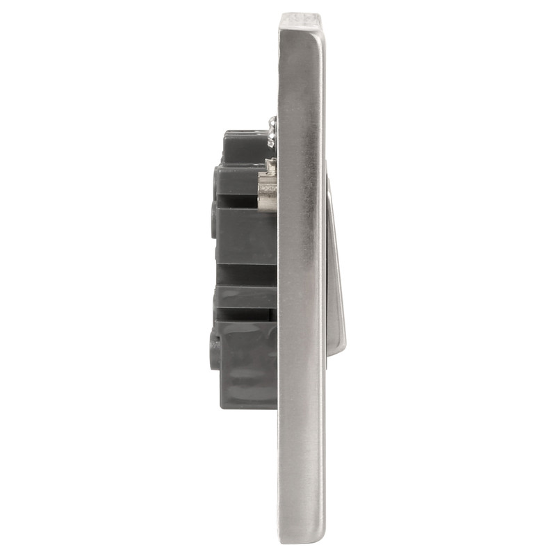 Click Deco Satin Chrome Fan Isolator 10A 3 Pole