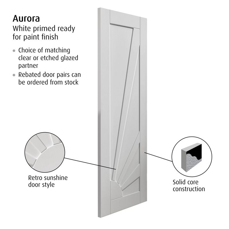 Aurora White Internal Door 35 x 1981 x 762mm