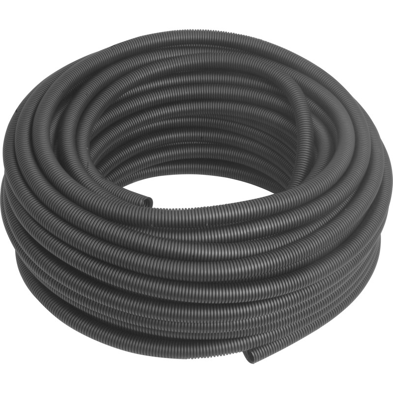 Polypropylene Flexible Conduit 25mm x 50m Coil Black