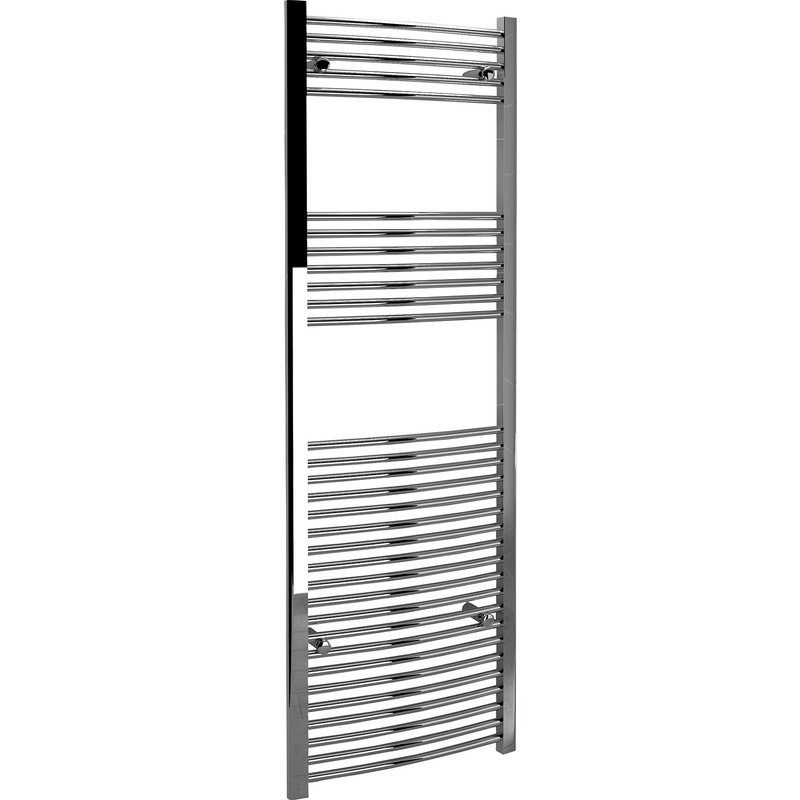 Kudox Chrome Curved Ladder Towel Radiator 1800 x 600mm 2010Btu
