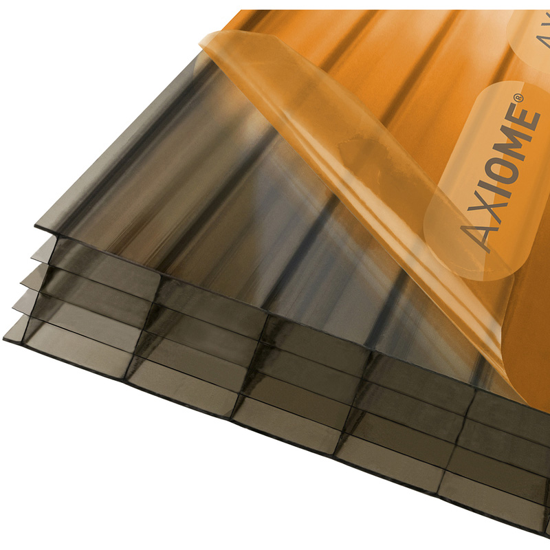 Axiome 25mm Polycarbonate Bronze Fivewall Sheet 690 x 2000mm