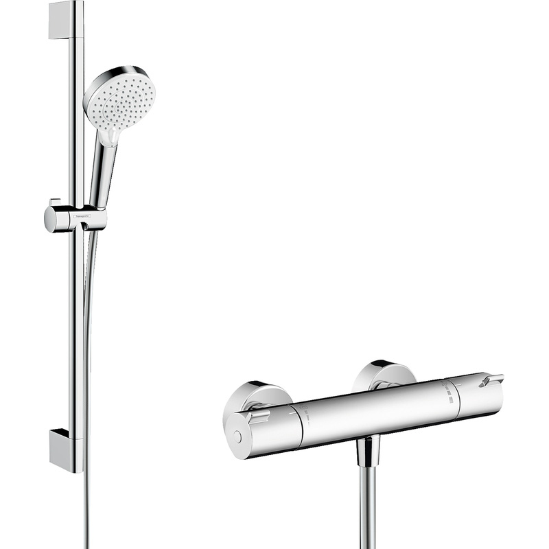 Hansgrohe Ecostat 1001 Thermostatic Bar Mixer Shower