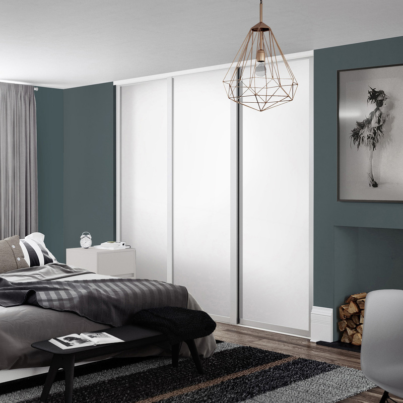 Spacepro Shaker 3 Door Sliding Wardrobe Kit White 1680 x 2260mm