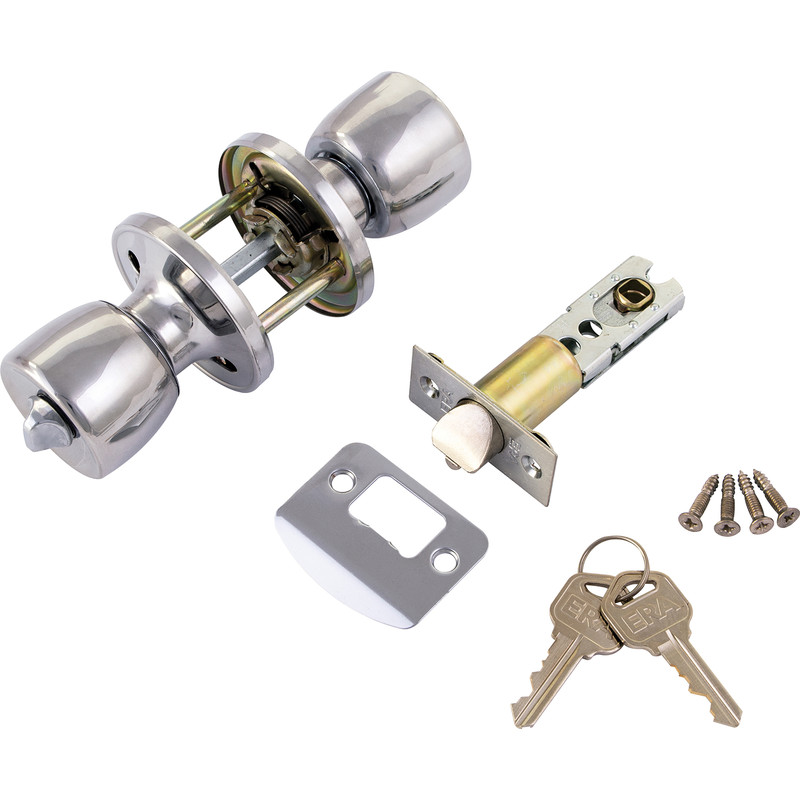 ERA Entrance Door Knob Set Satin